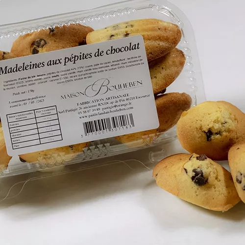 Madeleine aux pépite de chocolat